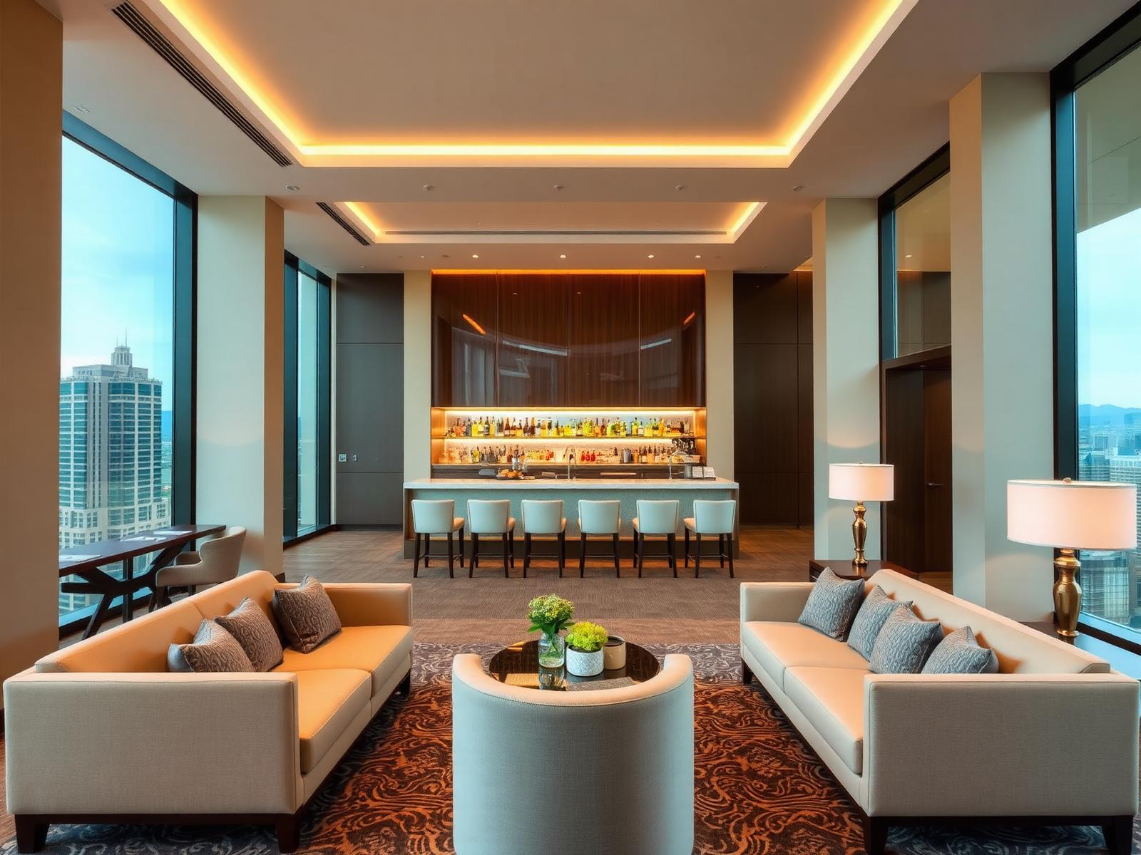 Hotel interior atmosphere